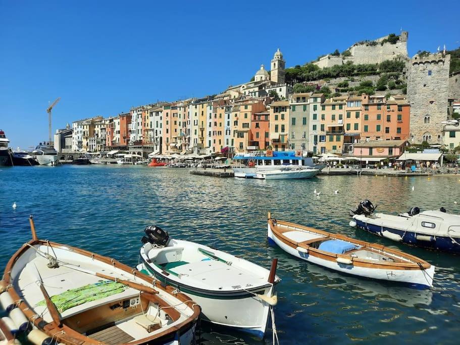 La Terrazza Sul Golfo Dei Poeti Con Vista Mare Lägenhet Pitelli Exteriör bild